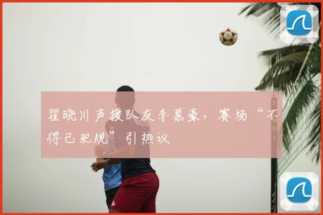 翟晓川声援队友李慕豪,赛场“不得已犯规”引热议