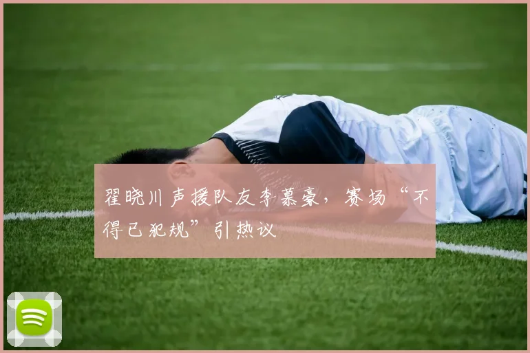 翟晓川声援队友李慕豪，赛场“不得已犯规”引热议
